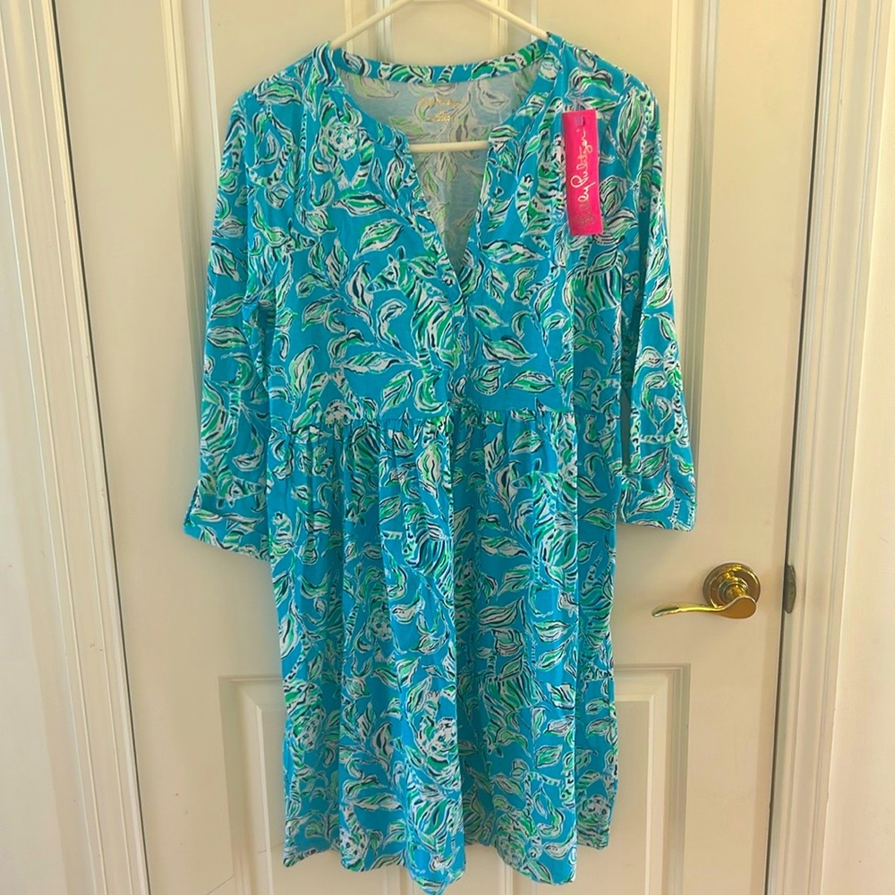 Lilly Pullitzer Loran dress “Turquoise Oasis Outtaline”